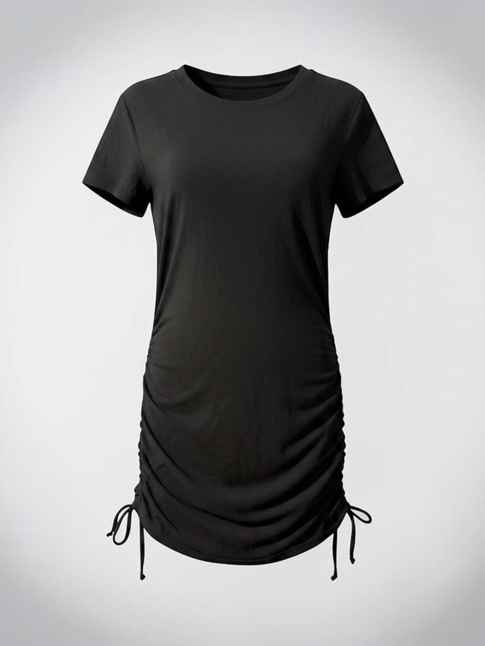 PINK Victoria's Secret Black Crewneck Tee